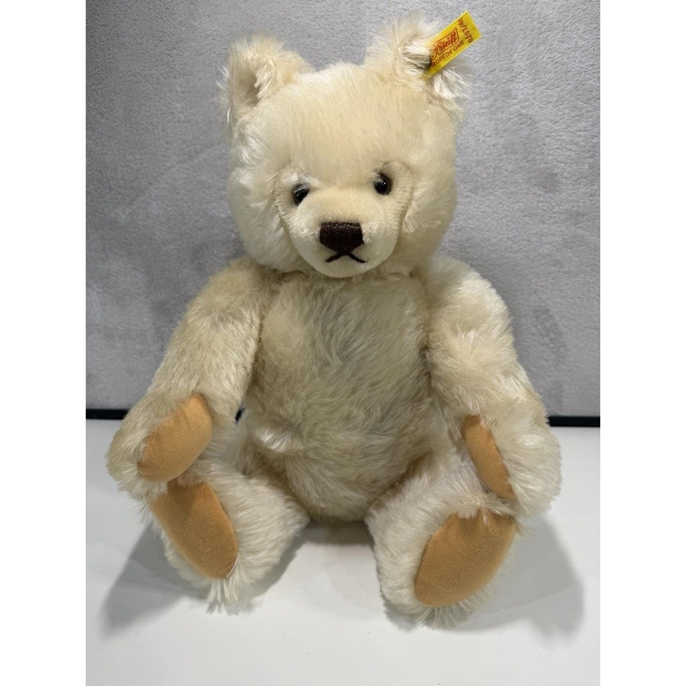 Vintage Steiff Original Teddy Bear 0203/41 White 16" Button in Ear Jointed Growl